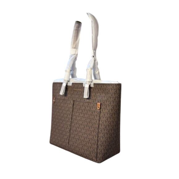 RETAIL $498 Michael Kors Jet Set Medium Logo Pocket Tote Bag*NEW - Picture 4 of 10